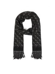 Guess Szalik AW5658 POL03 Czarny. Czarne szaliki i kominy Guess, z aplikacjami, z poliesteru. Za 234.99 zł.