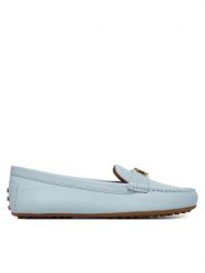 LAUREN RALPH LAUREN Mokasyny 802852847029 Niebieski jasny. Niebieskie mokasyny Lauren Ralph Lauren, bez wzorów, ze skóry. Za 649.99 zł.