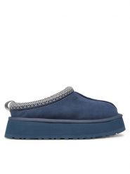 Ugg Kapcie W Tazz 1122553 Niebieski. Niebieskie kapcie UGG, bez wzorów, ze skóry. Za 549.99 zł.