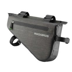 Torba rowerowa trójkątna pod ramę ROCKBROS AS-017 5L sakwa wodoodporna. Czarne torby sportowe ROCKBROS, bez wzorów, z materiału, duże. Za 129.99 zł.