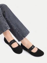 G-Star Raw Baleriny CEO-WS5038-02 Czarny. Czarne baleriny G-Star, bez wzorów, ze skóry, retro, bez obcasa, bez zapięcia. Za 159.99 zł.