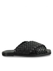 Gant Klapki Sanbrillo 26561830 Czarny. Czarne klapki Gant, bez wzorów, ze skóry, bez obcasa, bez zapięcia. Za 449.99 zł.