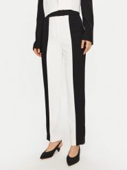 KARL LAGERFELD Spodnie materiałowe A1W10125 Biały Slim Fit. Białe spodnie materiałowe KARL LAGERFELD, bez wzorów, z materiału. Za 879.99 zł.