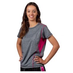 Damska koszulka z krótkim rękawem Metal Boxe technic. Szare t-shirty sportowe METAL BOXE, m, bez wzorów, z poliesteru, bez ramiączek, na fitness i siłownię. Za 148.00 zł.