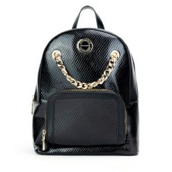 Plecak Monnari. Czarne plecaki Monnari, bez wzorów, bez dodatków. Za 159.99 zł.