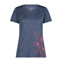 Koszulka damska CMP. Niebieskie t-shirty sportowe CMP, bez wzorów, bez ramiączek. Za 217.50 zł.