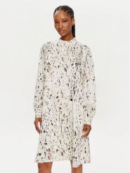 Bruuns Bazaar Sukienka koszulowa Phila BBW3865 Beżowy Relaxed Fit. Brązowe sukienki Bruuns Bazaar, bez wzorów, z syntetyku, bez kołnierzyka, bez ramiączek, koszulowe. Za 499.99 zł.
