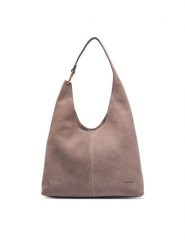 Calvin Klein Torebka Slouchy Suedelarge Shoulder Bag LV04F3690G Brązowy. Brązowe torebki klasyczne Calvin Klein, bez wzorów, ze skóry, bez dodatków. Za 1,099.00 zł.