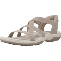 Sandały SKECHERS REGGAE SLIM Brązowy. Brązowe sandały Skechers, bez wzorów, bez obcasa, bez zapięcia. Za 316.50 zł.