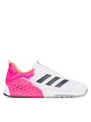 Adidas Buty na siłownię Dropset 3 strength training JR1674 Szary. Szare buty treningowe adidas, bez wzorów, z materiału, bez zapięcia, na fitness i siłownię. Za 569.99 zł.