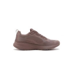 Buty sportowe Sneakersy damskie, Bobs Squad Chaos - Face Off. Brązowe buty sportowe lifestyle Skechers, bez wzorów, bez zapięcia, trekkingowe. Za 259.99 zł.