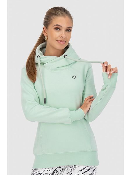 Alife and kickin Bluza "Sarah" w kolorze miętowym rozmiar: XS. Zielone bluzy Alife and Kickin, xs, bez wzorów, z bawełny, bez ramiączek, z kapturem. Za 105.38 zł.