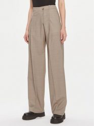 Boss Spodnie materiałowe Tenly 50505608 Beżowy Straight Fit. Brązowe spodnie materiałowe Boss, bez wzorów, z materiału. Za 689.99 zł.
