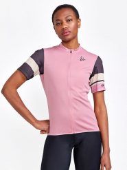 Craft Koszulka kolarska "Core Endur" w kolorze jasnoróżowym rozmiar: XL. Różowe t-shirty sportowe Craft, xl, bez wzorów, z materiału, bez ramiączek, rowerowe. Za 83.42 zł.