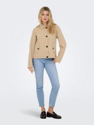 ONLY Kurtka przejściowa w kolorze beżowym rozmiar: XL. Brązowe kurtki ONLY, xl, bez wzorów, bez kaptura. Za 165.99 zł.