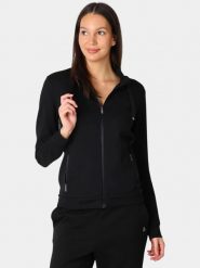 Sweter damski Luhta Erika. Czarne swetry Luhta, s, bez wzorów, z materiału, eleganckie, bez ramiączek. Za 399.00 zł.