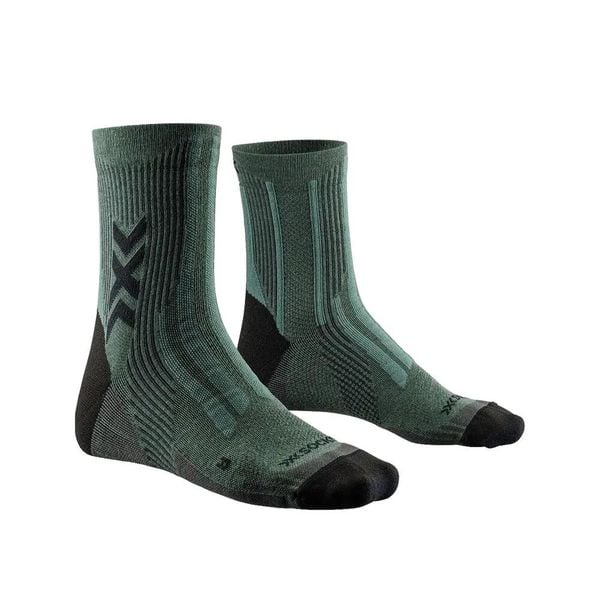 Skarpetki turystyczne X-Socks Hike Perform Natural Vert. Zielone skarpetki X-Socks, bez wzorów, z bawełny. Za 142.70 zł.