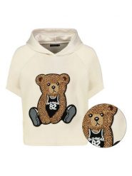 Sublevel Bluza w kolorze kremowym rozmiar: XL. Brązowe bluzy Sublevel, xl, z aplikacjami, bez ramiączek, z kapturem. Za 140.86 zł.