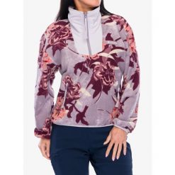 Polar damski Columbia Sequoia Grove Printed Half Zip. Czerwone bluzy z polaru Columbia, bez wzorów, z polaru, trekkingowe. Za 227.99 zł.