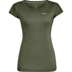 Koszulka trekkingowa damska Puez Melange Dry Ss Tee Women. Zielone t-shirty sportowe Salewa, s, bez wzorów, bez ramiączek. Za 148.75 zł.