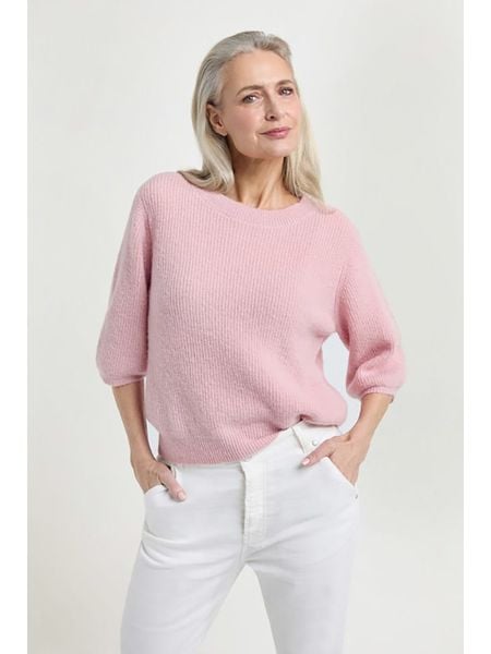 Josephine & Co Sweter "Day" w kolorze jasnoróżowym rozmiar: XL. Różowe swetry Josephine & Co, xl, bez wzorów, z wełny, bez ramiączek. Za 237.17 zł.