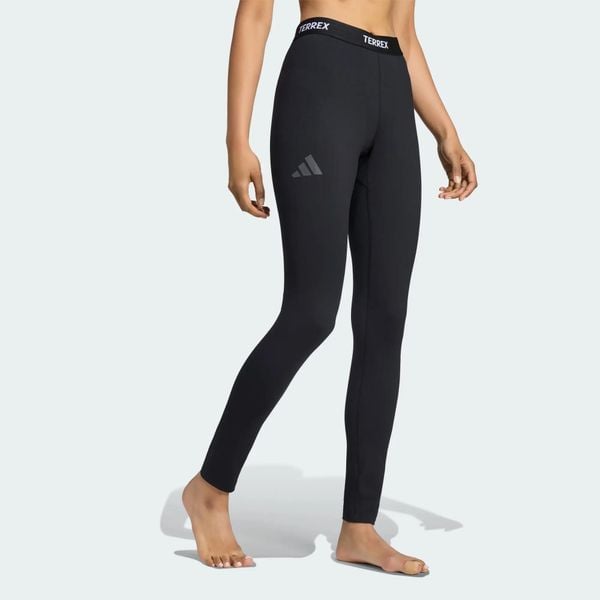 LEGGINSY BAZOWE TERREX MULTI SYNTHETIC. Czarne legginsy adidas, bez wzorów, z dzianiny, eleganckie. Za 219.00 zł.