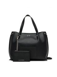 Armani Exchange Torebka XW001211 AF15625 UC001 Czarny. Czarne torebki klasyczne Armani Exchange, bez wzorów, ze skóry, bez dodatków. Za 809.99 zł.