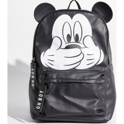 Plecak Mickey Mouse - Czarny. Czarne plecaki Sinsay, bez wzorów, bez dodatków. Za 79.99 zł.