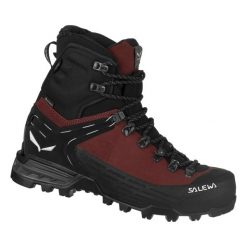 Buty Trekkingowe Damskie Salewa Ortles Ascent Mid Gtx. Czerwone trekkingi Salewa, bez wzorów, z gore-texu, bez zapięcia, wspinaczkowe, gore-tex. Za 1,504.50 zł.