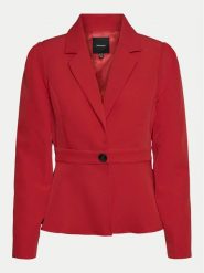 Vero Moda Marynarka Tahina 10318703 Czerwony Slim Fit. Czerwone marynarki i żakiety Vero Moda, bez wzorów, z syntetyku, bez ramiączek. Za 129.99 zł.