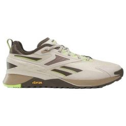 Buty treningowe damskie Reebok Nano X3. Brązowe buty treningowe Reebok, bez wzorów, bez zapięcia. Za 355.00 zł.