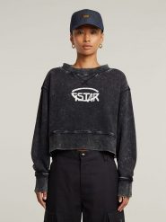 G-Star Bluza w kolorze antracytowym rozmiar: M. Czarne bluzy G-Star, m, bez wzorów, z bawełny, bez kaptura. Za 202.98 zł.