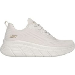 Buty damskie Skechers Bobs B Flex Hi Fly. Białe buty sportowe lifestyle Skechers, bez wzorów, z gumy, casualowe, bez zapięcia. Za 297.80 zł.