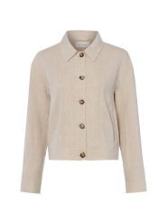 Msch Copenhagen kurtka letnia z zawartością lnu - MASCHViana Ginia Kobiety len beżowy, XS. Brązowe kurtki MSCH Copenhagen, na lato, xs, bez wzorów, ze lnu, eleganckie, bez kaptura. Za 329.95 zł.