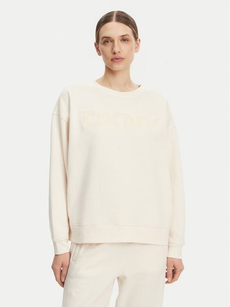 DKNY Sport Bluza DP5T1140 Écru Regular Fit. Bluzy DKNY Sport, l, bez wzorów, z syntetyku, bez kaptura. Za 229.99 zł.