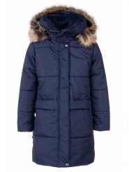 LENNE Płaszcz zimowy "Doree" w kolorze granatowym rozmiar: 152. Niebieskie płaszcze LENNE, na zimę, s, bez wzorów, bez kaptura. Za 461.21 zł.