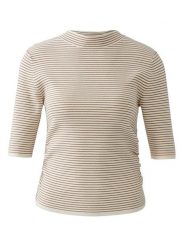 Oui Sweter w kolorze biało-jasnobrązowym rozmiar: 38. Białe swetry Oui, bez wzorów, bez ramiączek. Za 260.99 zł.