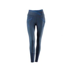 Damskie legginsy jeździeckie o średniej przyczepności Tattini Aloe. Niebieskie legginsy TATTINI, bez wzorów, z materiału. Za 394.00 zł.
