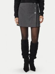 Guess Spódnica mini W6BD21 K6218 Szary Regular Fit. Szare spódnice Guess, xs, z aplikacjami, z syntetyku, mini. Za 335.99 zł.