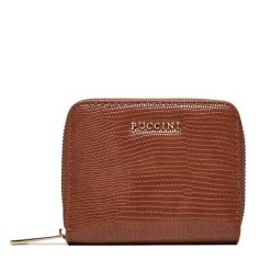 Mały Portfel Damski Puccini. Brązowe portfele Puccini, bez wzorów. Za 69.99 zł.