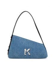 Karl Lagerfeld Jeans Torebka A3W30238 Niebieski. Niebieskie torebki klasyczne Karl Lagerfeld Jeans, bez wzorów, z jeansu, bez dodatków. Za 549.99 zł.