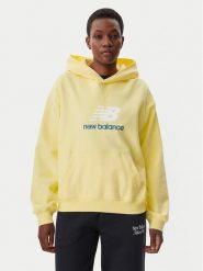 New Balance Bluza WT51501 Żółty Oversize. Żółte bluzy New Balance, s, bez wzorów, z bawełny, bez kaptura. Za 259.99 zł.