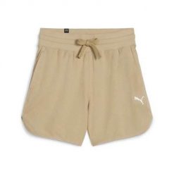 Spodnie sportowe damskie Puma 67870183. Brązowe spodnie dresowe Puma, bez wzorów, krótkie. Za 256.00 zł.