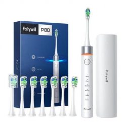 Szczoteczka soniczna do zębów z zestawem końcówek i etui FairyWill FW-P80 (Biała). Szczoteczki elektryczne i soniczne FairyWill. Za 65.00 zł.