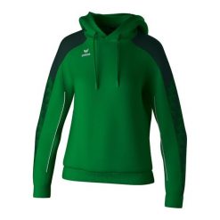 Bluza damska z kapturem Erima Evo Star. Zielone bluzy Erima, na zimę, bez wzorów, z materiału, retro, bez ramiączek, z kapturem. Za 242.00 zł.