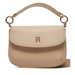 Torebka Tommy Hilfiger. Brązowe torebki klasyczne Tommy Hilfiger, bez wzorów, klasyczne, bez dodatków. Za 249.99 zł.