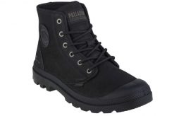 Buty sportowe Sneakersy unisex, Palladium Pampa Hi Supply Lth. Czarne buty treningowe Palladium, bez wzorów, z materiału, bez zapięcia, trekkingowe. Za 733.00 zł.