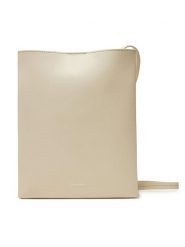 Calvin Klein Torebka Line Ns Crossbody Lth Bag LV04F3005G Biały. Białe listonoszki Calvin Klein, bez wzorów, ze skóry, bez dodatków. Za 489.99 zł.