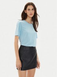 Pieces T-Shirt Anora 17148789 Niebieski Regular Fit. Niebieskie t-shirty Pieces, l, bez wzorów, z syntetyku, bez kołnierzyka, bez ramiączek. Za 59.99 zł.
