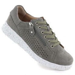 Skórzane półbuty damskie ażurowe na platformie zielone M.Daszyński 26PB17-04. Zielone półbuty wsuwane M.Daszyński, w ażurowe wzory, ze skóry, bez obcasa, na platformie. Za 199.99 zł.